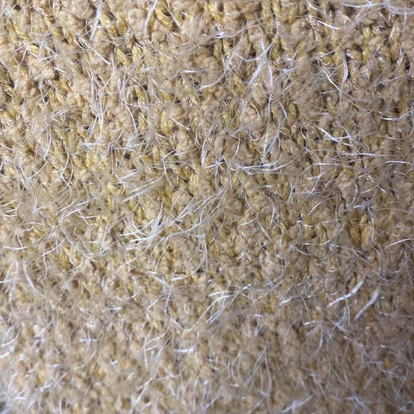 Fluffy Yellow Turtle Neck Sweater - Picture 3 of 3